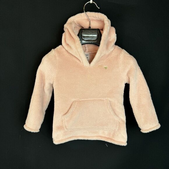 Carter’s Baby Girl Soft Fleece Hoodie - 18M - Light Pink in Perfect Condition - Picture 1 of 16
